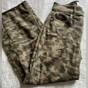 lou and grey straight camo jeans